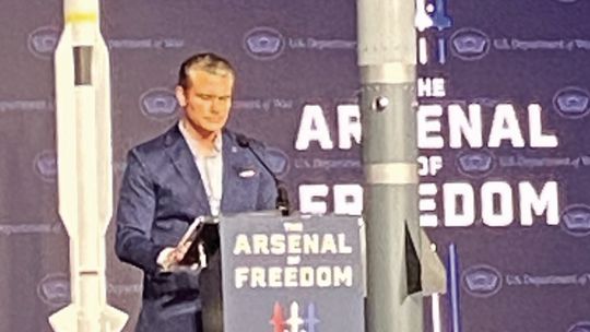 Secretary of War Pete Hegseth Visits L3Harris Solid Rocket Motor Site