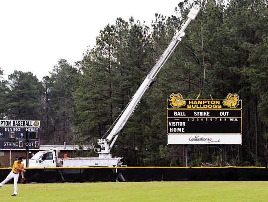 New Baseball/Softball Season Starts with New Scoreboard